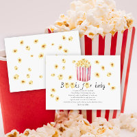 Watercolor popcorn baby shower books for baby