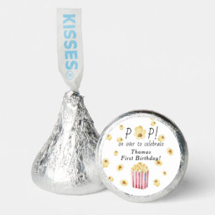 Watercolor Popcorn Kids Birthday Party Hershey®'s Kisses®