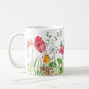 Watercolor Poppies in the Meadow Mug