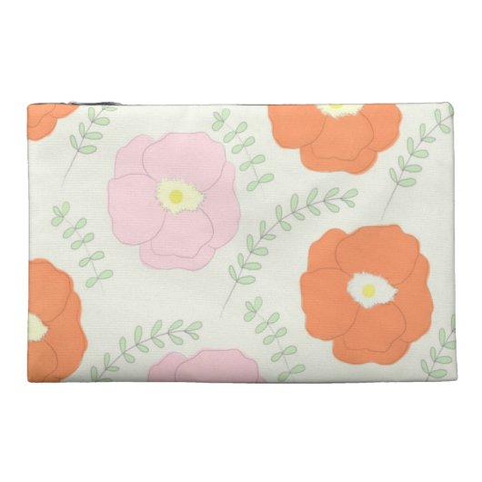 Watercolor Poppy Flower Bagettes Bag (Back)