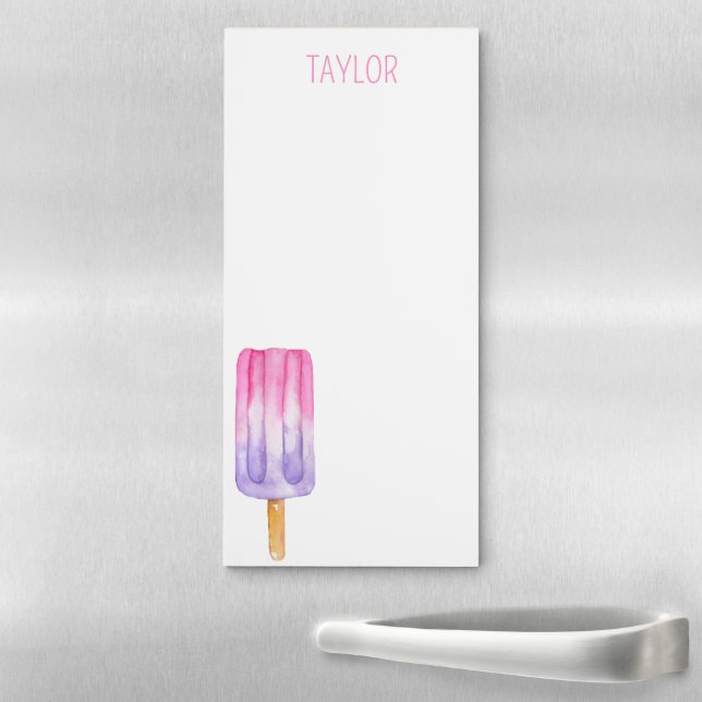 Watercolor Popsicle Magnetic Notepad (In Situ)
