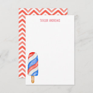 Watercolor Popsicle Note Cards