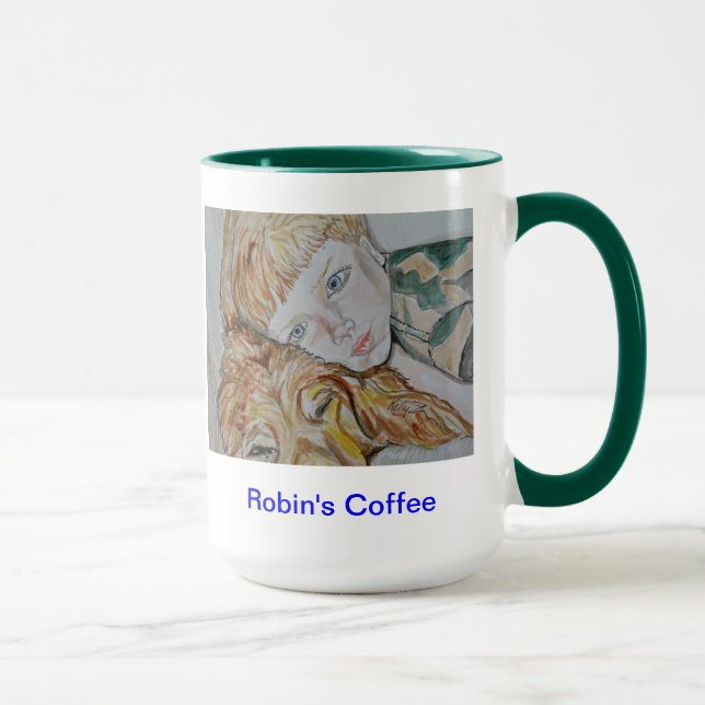 Watercolor Portrait Mug (Right)