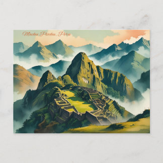 Watercolor Postcard - Peru