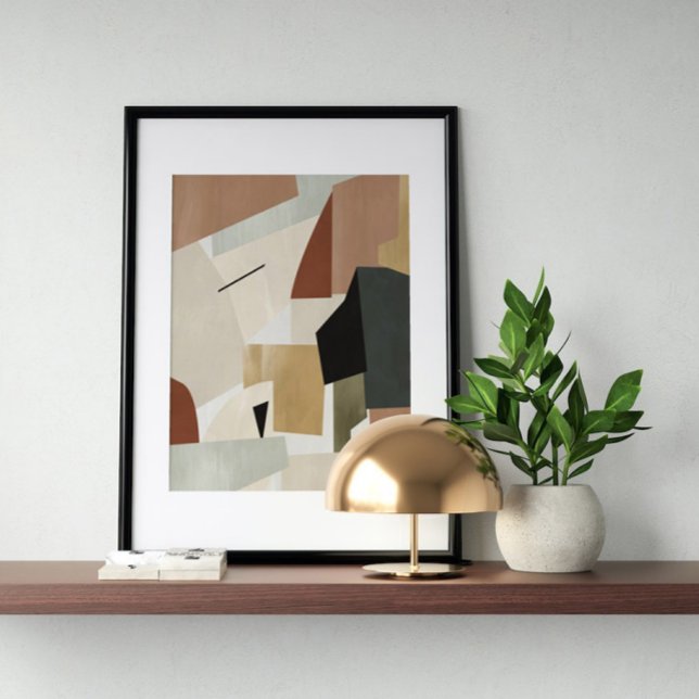 Watercolor poster Abstract Geometrical modern art (Creator Uploaded)