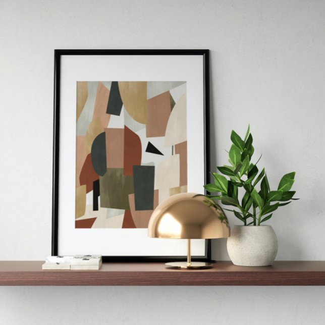 Watercolor poster Abstract Geometrical modern art (Creator Uploaded)