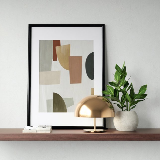 Watercolor poster Abstract Geometrical modern art (Creator Uploaded)