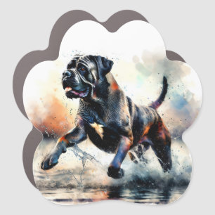 Watercolor powerful Cane Corso dog Car Magnet