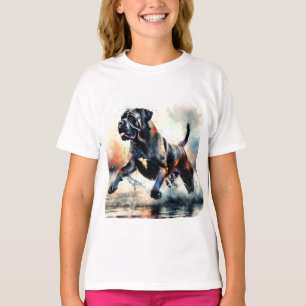 Watercolor powerful Cane Corso dog T-Shirt