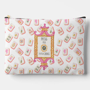Watercolor Press for Mahjong Champagne Party Accessory Pouch