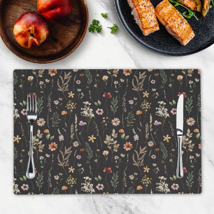 Watercolor Pretty Floral Wild flowers Pattern Placemat