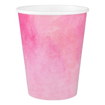 Watercolor Pretty Pinks 2 Paper Cup by steelmoment at Zazzle