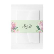 Watercolor Protea Wedding