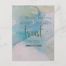 Watercolor Psalm 56:3