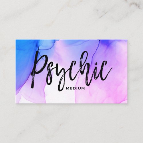  Watercolor Psychic Medium Reader Metaphysical Business Card