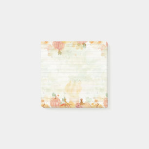 Watercolor Pumpkin Patch Post-it Notes