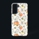 Watercolor Pumpkins and Foliage Autumn Pattern Samsung Galaxy S21 Case<br><div class="desc">Embrace the beauty of fall with this elegant watercolor pattern featuring a mix of pumpkins and autumn leaves in warm, natural tones. This design captures the essence of the season, bringing a touch of sophistication and rustic charm to your collection. Perfect for celebrating the cozy and colorful spirit of autumn....</div>