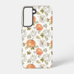 Watercolor Pumpkins and Foliage Autumn Pattern Samsung Galaxy S21 Case