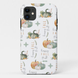 WATERCOLOR PUMPKINS AND GOURDS iPhone 11 CASE