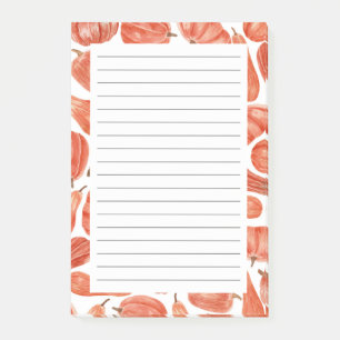 Watercolor Pumpkins Fall Theme Post-it Notes