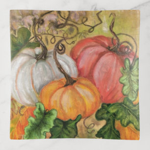 Watercolor Pumpkins Trinket Tray