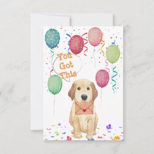 Watercolor Puppy Birthday Invitation