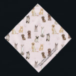 Watercolor Puppy Dog Pet Paws Bandana<br><div class="desc">Watercolor Puppy Dog Pet Paws</div>