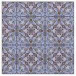 Watercolor Purple Azulejo Spanish Tile Fabric