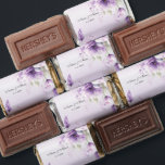 Watercolor Purple Floral Hershey's Miniatures<br><div class="desc">Beautiful Watercolor Purple Floral Hershey's Miniatures</div>