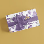 Watercolor Purple Floral Wrapping Sheets<br><div class="desc">Celebrate any special occasion with this beautiful purple watercolor floral wrapping paper set!</div>