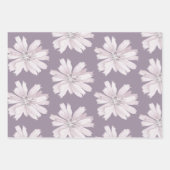 Watercolor Purple Floral Wrapping Sheets (Front 3)