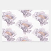 Watercolor Purple Floral Wrapping Sheets (Front 2)