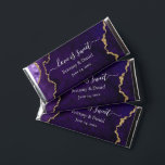 Watercolor Purple Gold Marble Geode Love Is Sweet Hershey Bar Favors<br><div class="desc">Elegant Watercolor Purple and Gold Marble Agate Geode Hershey Chocolate Candy Bar Wedding Favors. Modern Calligraphy Script Love Is Sweet with Bride & Groom Names and Date.</div>