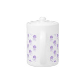 watercolor purple jellyfish teapot (Back)