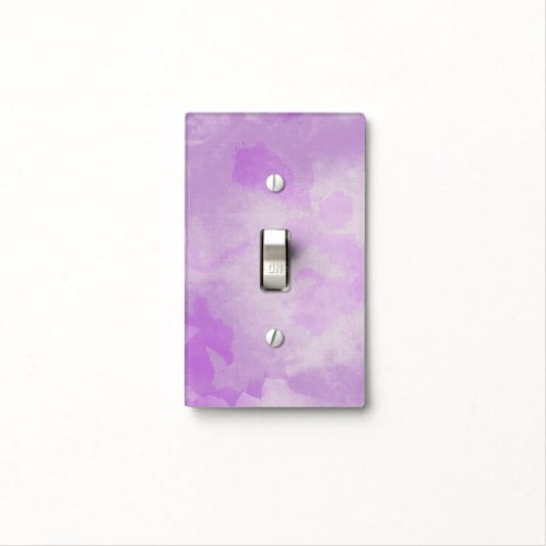 Watercolor Purple Light Switch Cover