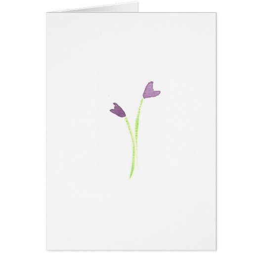 Watercolor Purple Lilies Cards (Front)