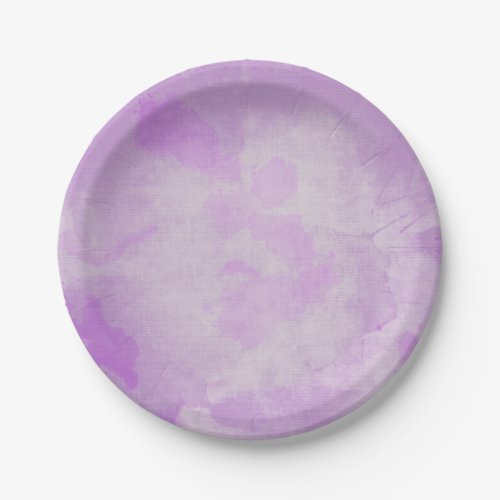 Watercolor Purple Paper Plates