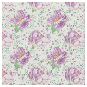 Purple Watercolor Fabric | Zazzle