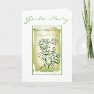 Watercolor Queen Ann's Lace Seed Packet Note Card