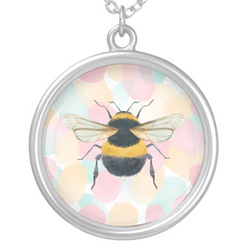 Watercolor Queen Bee Necklace