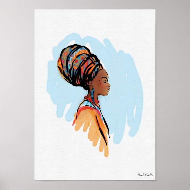 Watercolor Queen Wall Art (Front)