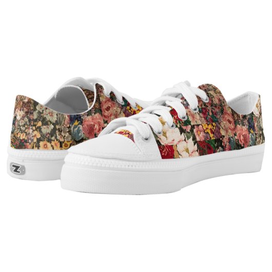 watercolor quilt tennis shoes (Pair)