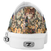 watercolor quilt tennis shoes (Left Shoe Back)