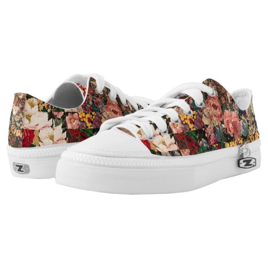 watercolor quilt tennis shoes (Pair)