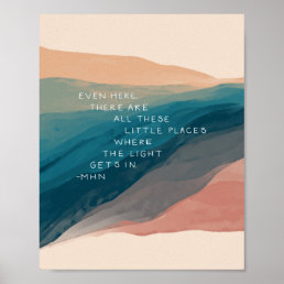Watercolor quote poster