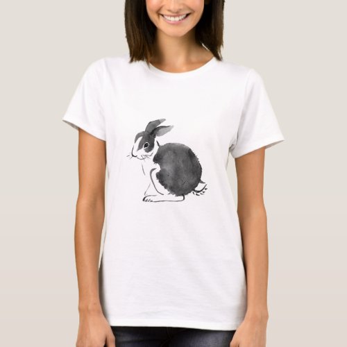 Watercolor Rabbit T_Shir  T_Shirt