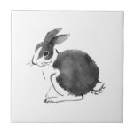 Watercolor Rabbit, Year of The Rabbit 2023   Ceramic Tile<br><div class="desc">Watercolor Rabbit,  Year of The Rabbit 2023 ceramic tile</div>