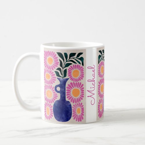 Watercolor Radiance Colorful Hand_Drawn Floral Coffee Mug