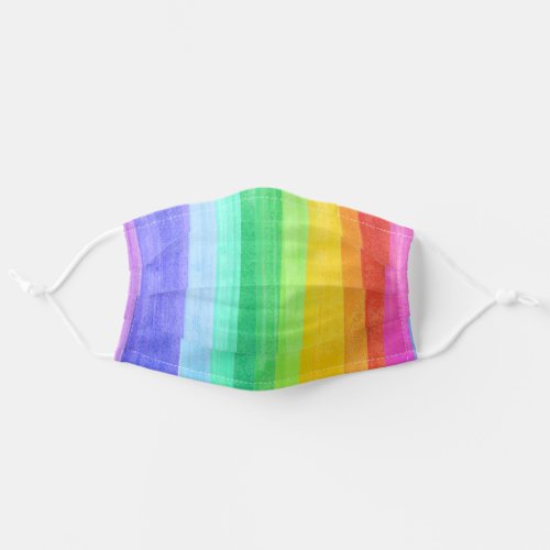 Watercolor Rainbow Adult Cloth Face Mask