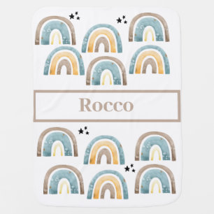 WATERCOLOR RAINBOW BABY BLANKET